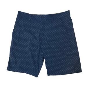 Eddie Bauer Blue Geometric Print Travex 9" Casual Shorts Size 35